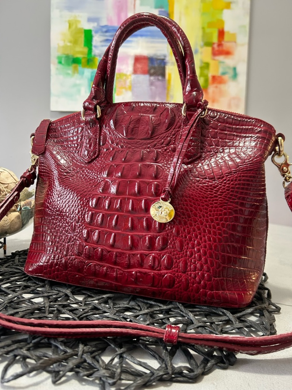 Brahmin Duxbury Melbourne Leather Satchel